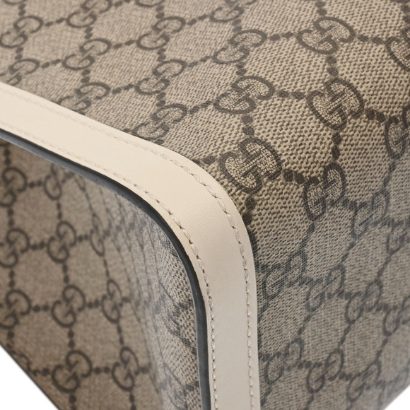 Gucci Padlock GG Chain Shoulder Bag Beige Supreme Canvas Tote - Picture 6 of 9